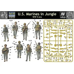 Master Box U.S. Marines in jungle, WWII era