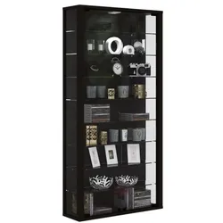 VCM Vitrine »Vitrosa Maxi LED« schwarz, 59x118x18 cm