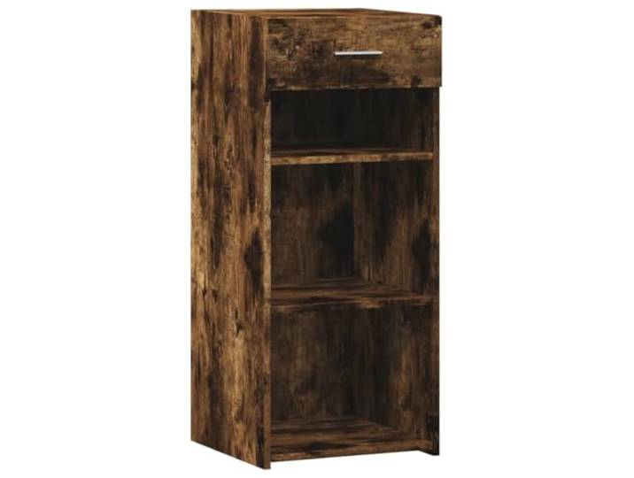 LASWWQMRF Sideboard Räuchereiche 40x42,5x93 cm Holzwerkstoff Schrank Kompakter Beistellschrank mit Schublade für Wohnzimmer und Flur, pflegeleichtes Design mit Kippschutz.