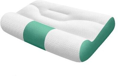 Uplifted Finds Cervical Memory Foam Pillow Ergonomic Support Goose Down Style green
