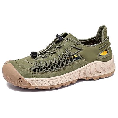Herren-Sneaker rot und beige Sportschuhe mit strapazierfähigem Schnürsystem und bequemer Passform zum Laufen, Wandern und Abenteuer
