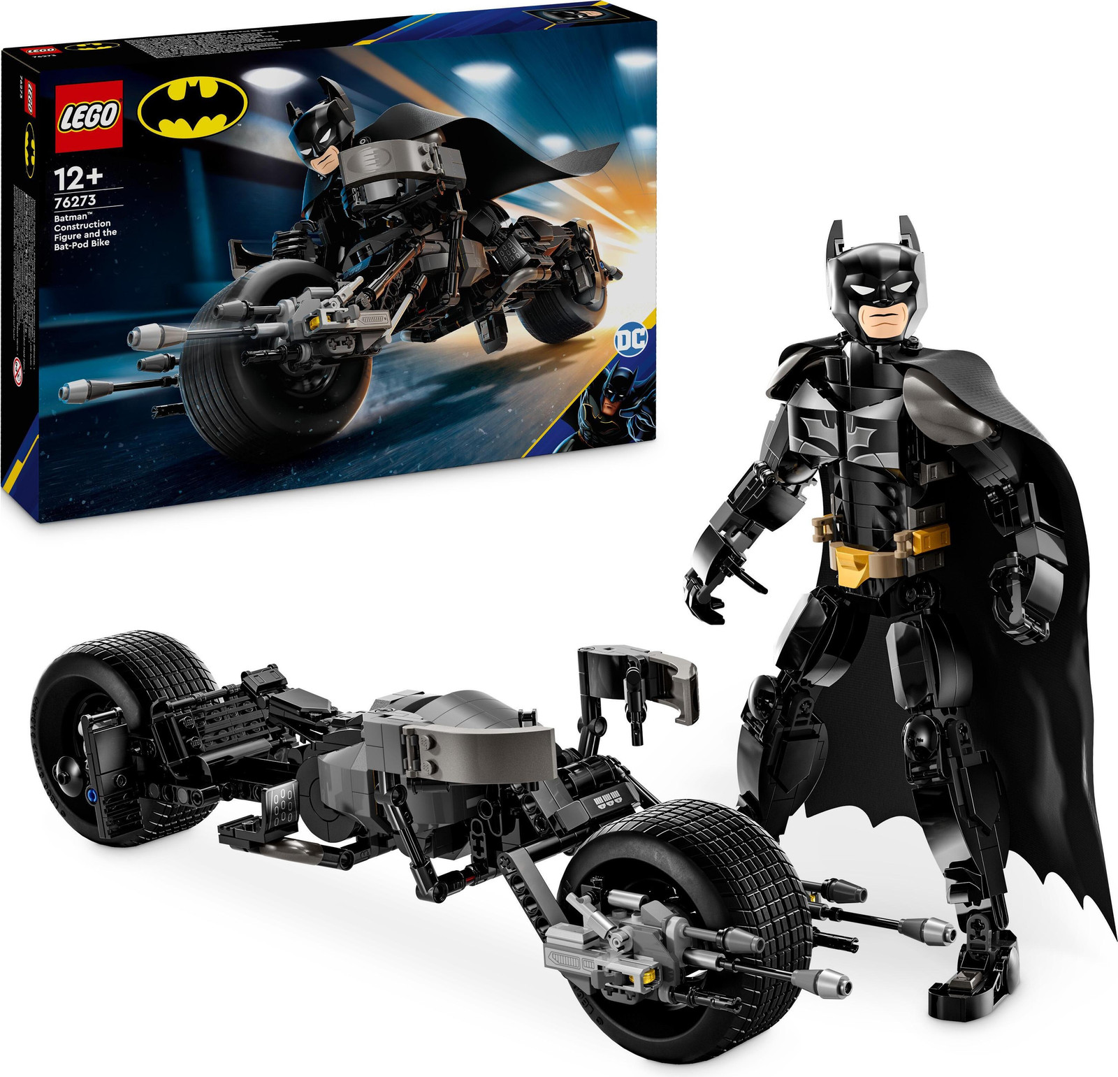 LEGO DC Batman Bouwfiguur Batman en de Bat-Pod-motorfiets 76273