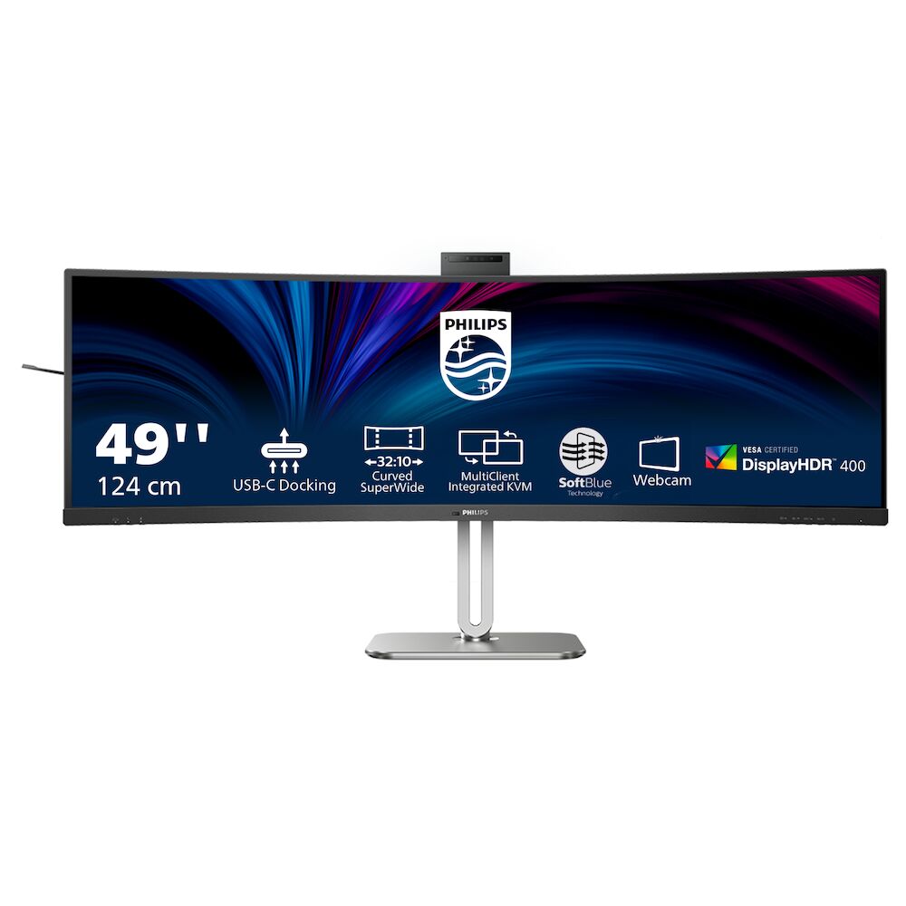 Philips 49B2U6903CH 48.8 Zoll DQHD Curved VA LED 32:9 100 Hz Office Monitor 49B2U6903CH/00