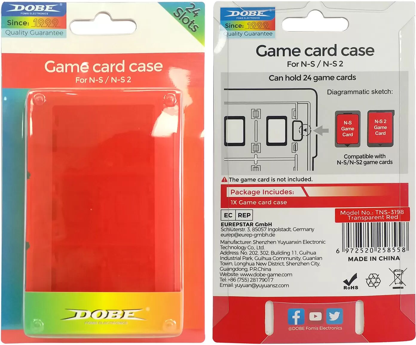 INF Boîtier de Cartes de Jeu Switch2 - Rangez 24 Jeux en Toute Sécurité