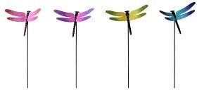TrendLine Gartenstecker Metall Libelle sortiert 93 cm