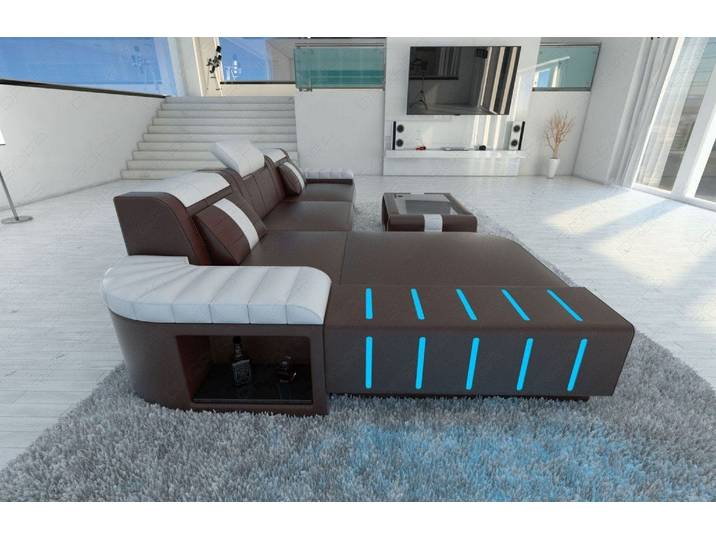 Ecksofa Bellagio L-Form in Leder