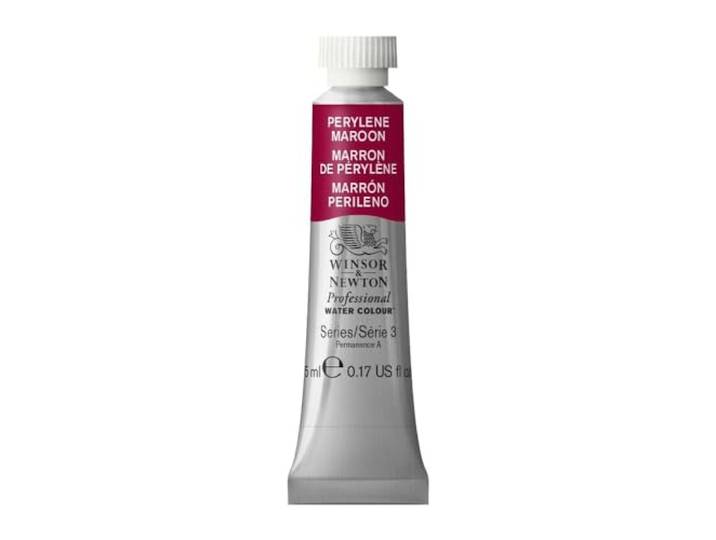 Winsor & Newton 0102507 Professional Water Colour, fijnste kunstenaars aquarelverf met de hoogst mogelijke pigmentatie, uitstekende lichtechtheid - 5ml Tube, Perylene Maroon