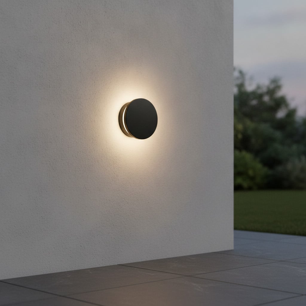 Lyora Gong Design Wandlamp - Zwart - Aluminium