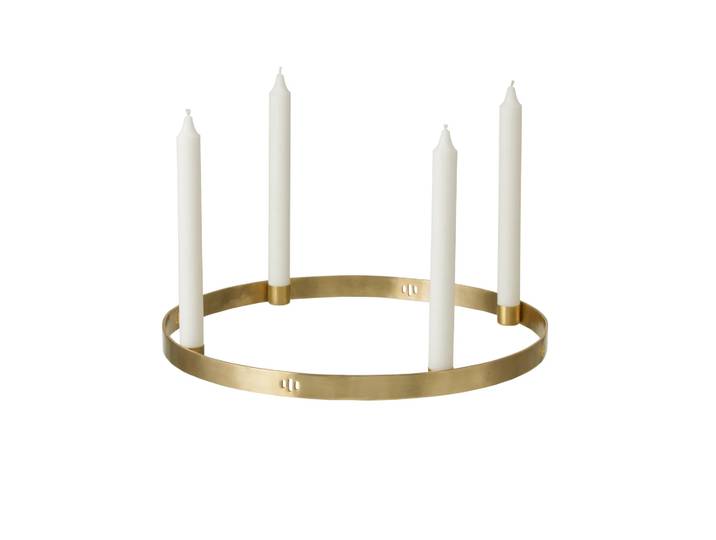 Ferm Living Bougeoir Circle laiton grand