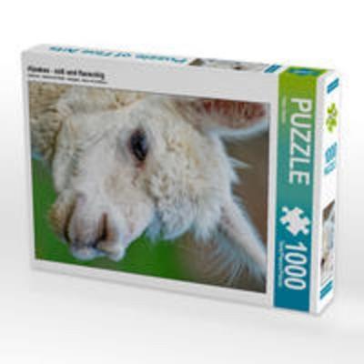 CALVENDO Puzzle Alpakas - süß und flauschig 1000 Teile Lege-Größe 48 x 64 cm Foto-Puzzle Bild von Peter Roder