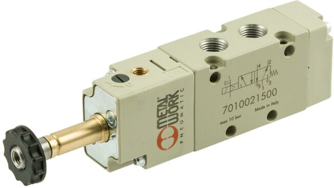 Riegler Vanne 5/2 voies, électropneumatique, air de commande ext., monostable, G 3/8 (7040021500)
