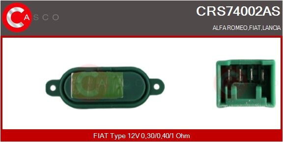 Casco Widerstand, Innenraumgebläse Crs74002as Für Fiat / Lancia