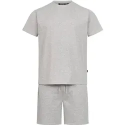 INDICODE Shorts & Shirt Set Comfy, Größe S in Grau Grau