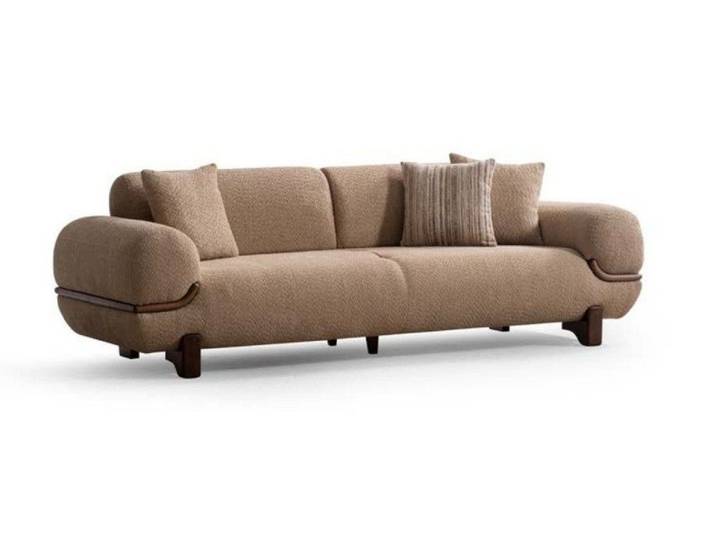 Xlmoebel 3-Sitzer Sofa 3-Sitzer Chesterfield Braun Luxuriöse Bequem Schick Praktisch, 1 Teile, Luxuriöse Bequem Schick Praktisch
