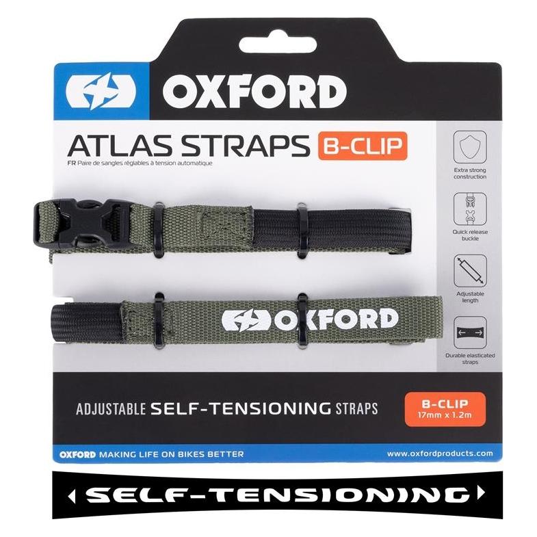 Oxford Atlas B-Clip (Paar), 17 mm x 1,2 m, Flechten (OX314)