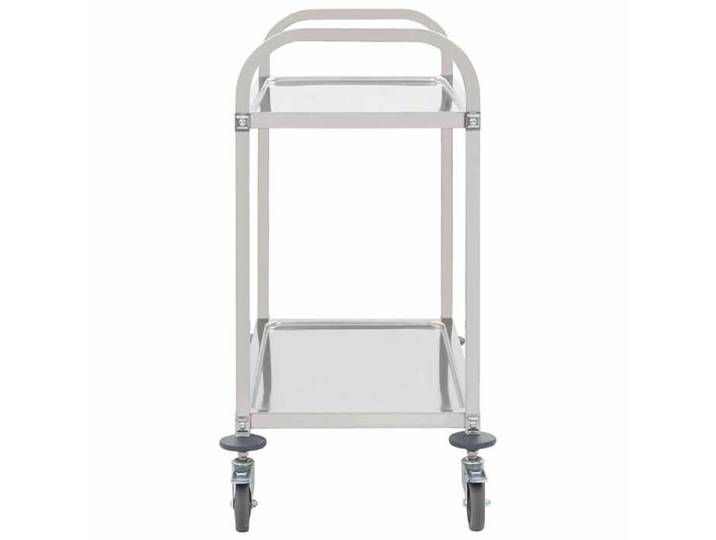 Desserte cuisine - Chariot de cuisine à 2 niveaux 96 5x55x90 cm - acier inoxydable - design élégant - pour maison(69077）