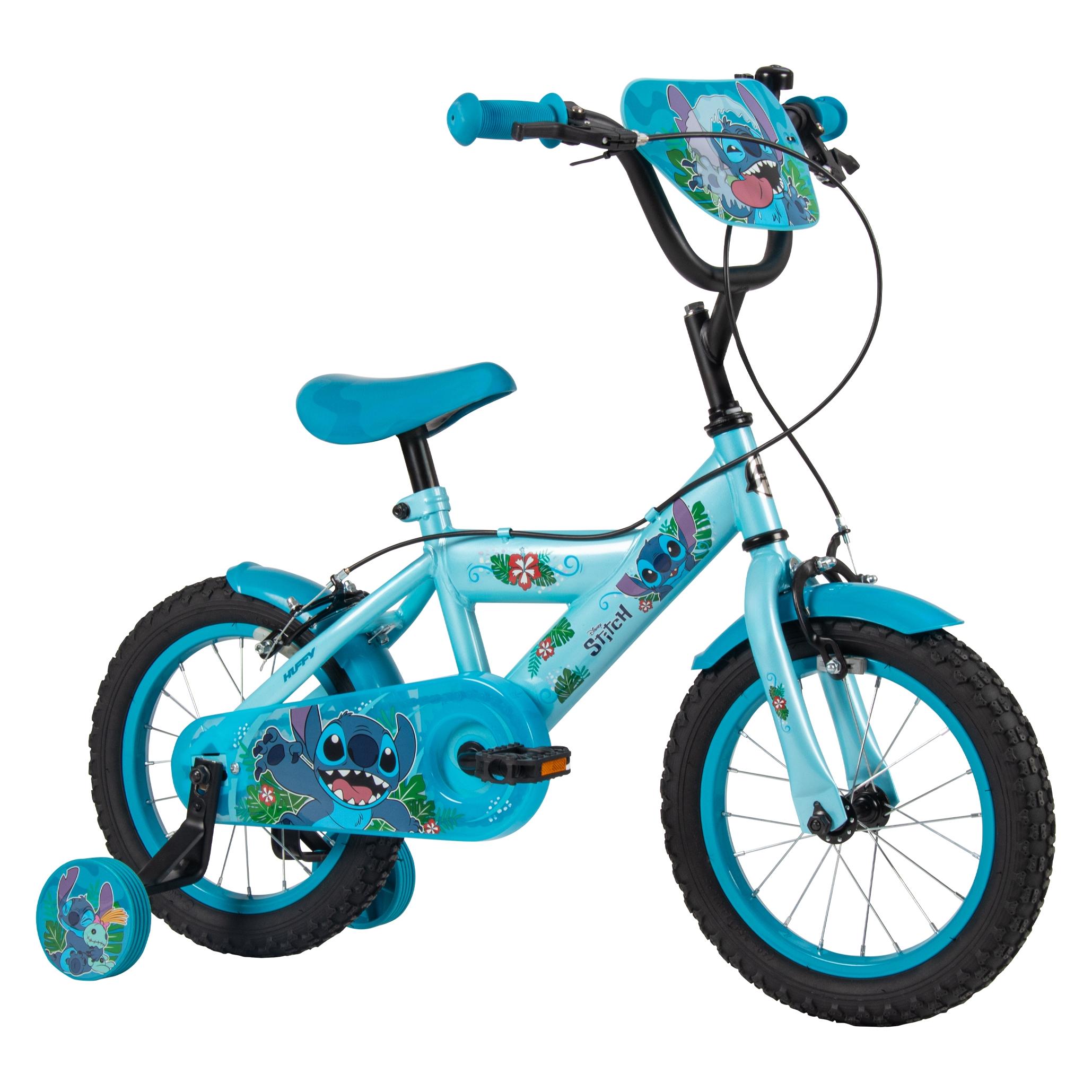 Huffy Huffy Disney Stitch 14-Zoll-Kinderfahrrad, für Kinder von 4 bis 6 Jahren, Blau (14") (24915W)