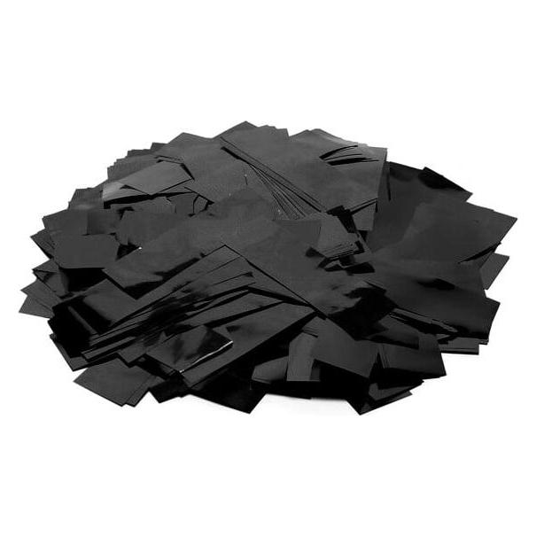 TCM Metallic Konfetti rechteckig 55x18mm, schwarz, 1kg (51708856)