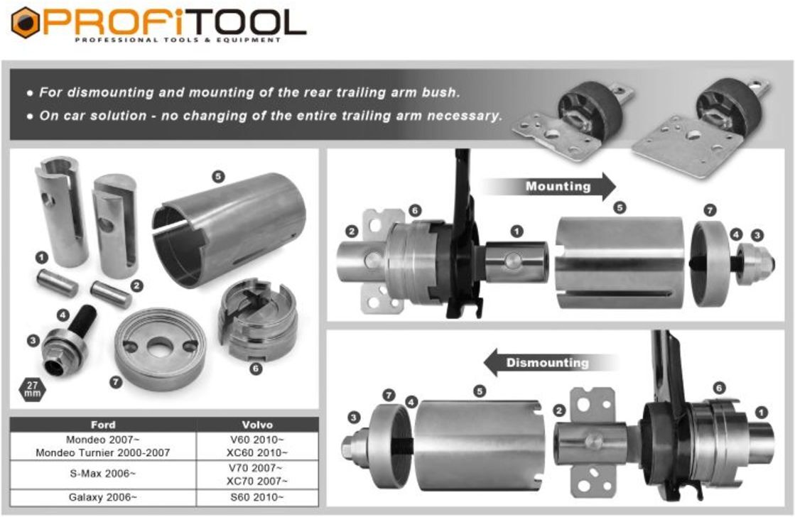 Kit de montage, silent bloc PROFITOOL 0XAT4398