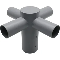 Enovalite, Gartenbeleuchtung, Strassenleuchten Adapter ELED900309, 4-fach, 80:60 mm, grau