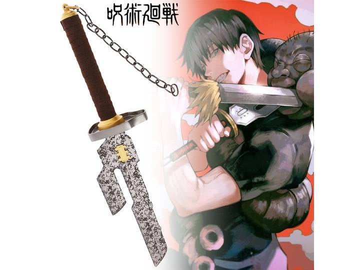 Épée en métal Fushiguro Toji, couteau Jujutsu Kaisen, accessoire de cosplay, acier, JJK, couteau Toji taille réelle, katana japonais, sabre, jouet anime, cadeau