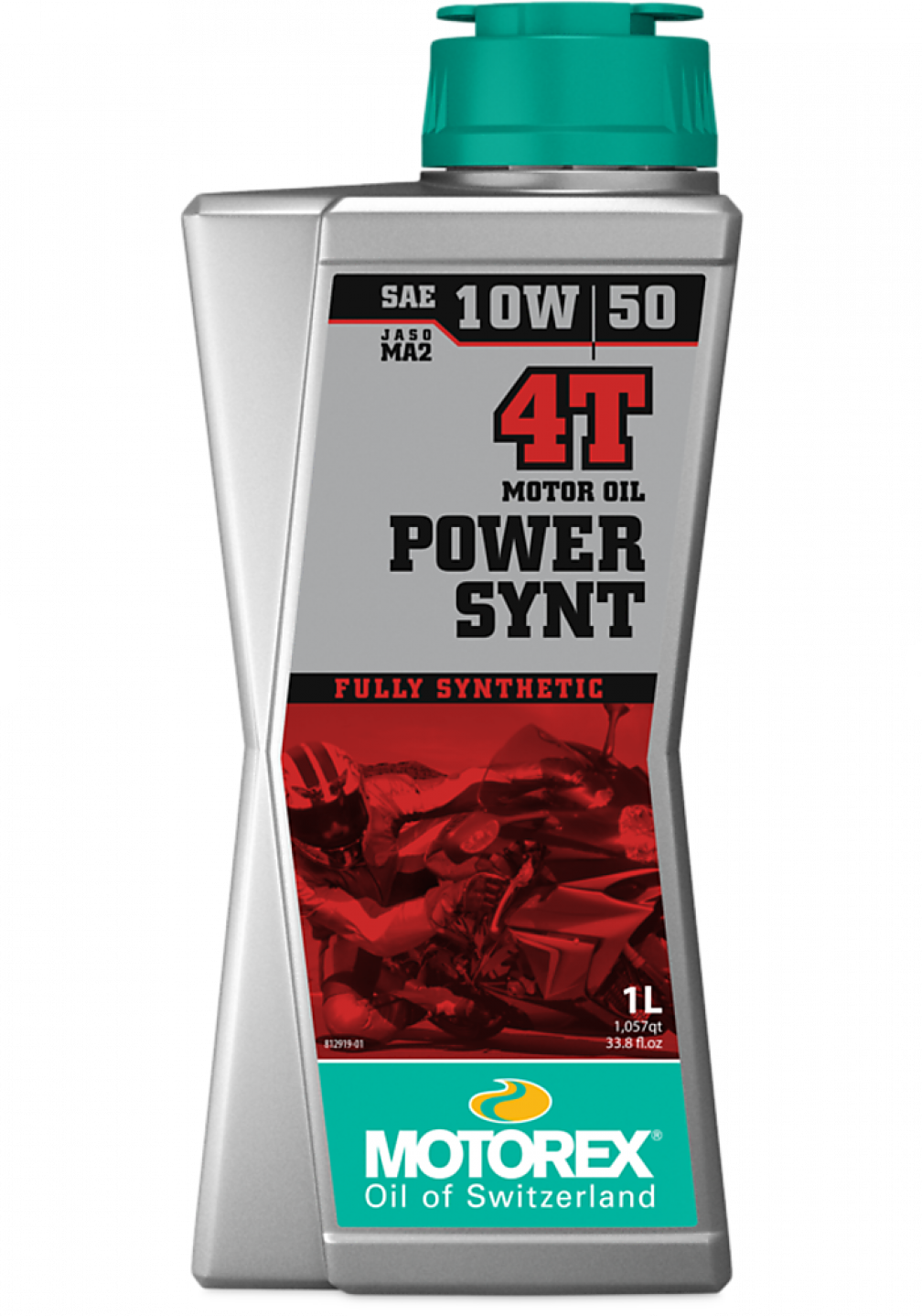 Aceite de motor de motocicleta MOTOREX POWER SYNT 4T 10W50 MA2 1L
