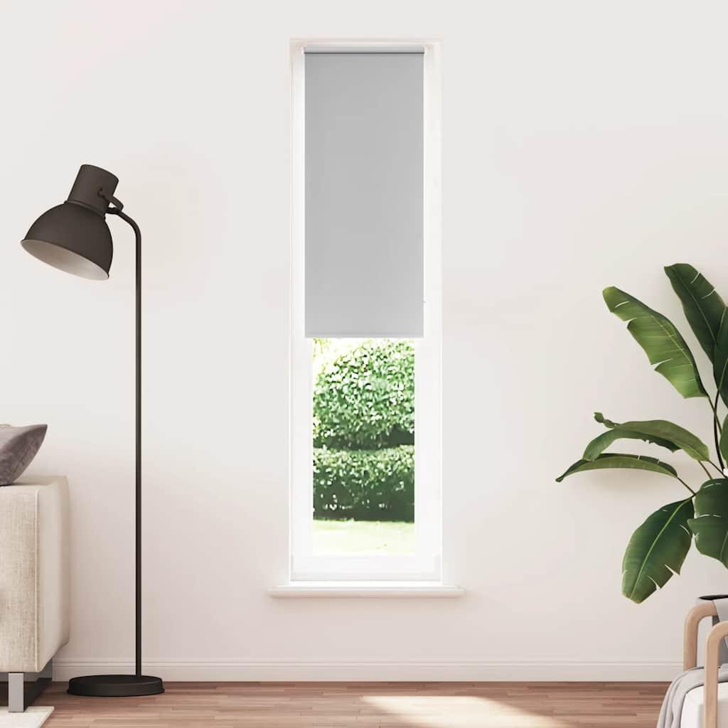 vidaXL Verduisteringsrolgordijn, lichtgrijs, 45 x 210 cm