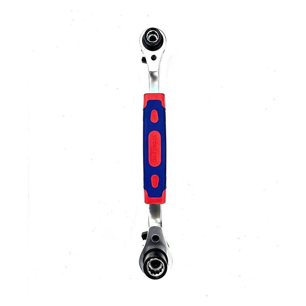 Workpro 8 in 1 multiple socket ratchet wrench - 8 - 10 - 12 - 13 - 14 - 17 - 19 - 21 mm (52722105)
