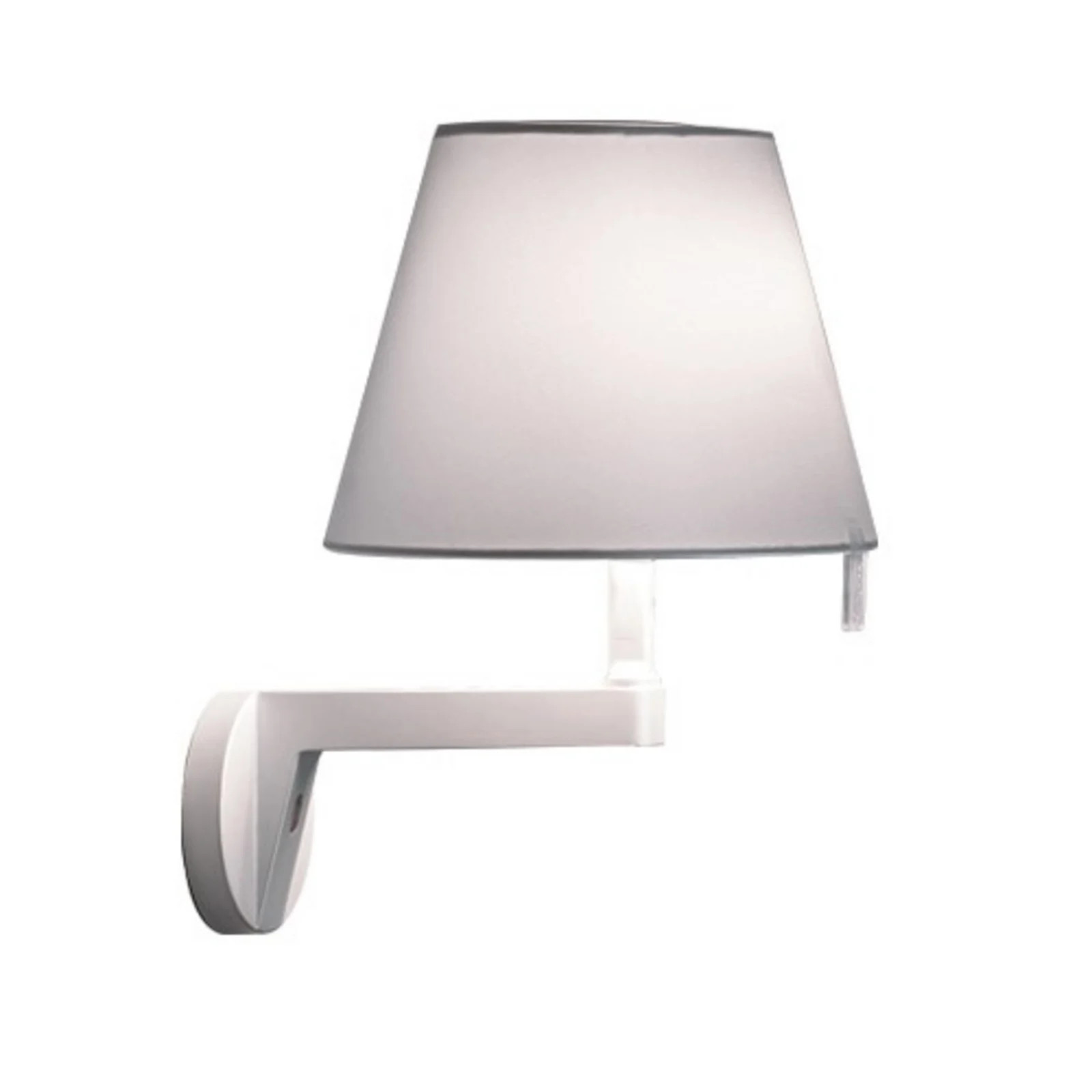 Artemide Melampo Wandlamp met Switch - Grijs - Aluminium