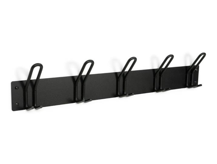 Designer Wandgarderobe Orsa - Schwarz - Schwarz - Luxusbetten24