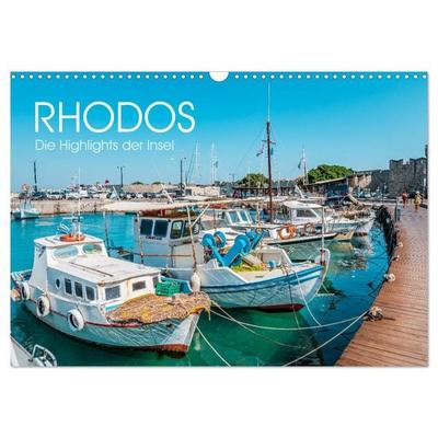 Rhodos - Die Highlights der Insel (Wandkalender 2026 DIN A3 quer), CALVENDO Monatskalender