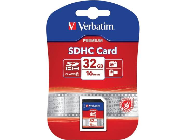 Verbatim SDHC Class 10 - Geheugenkaart 32GB - Lezen/schrijven 10MB/s