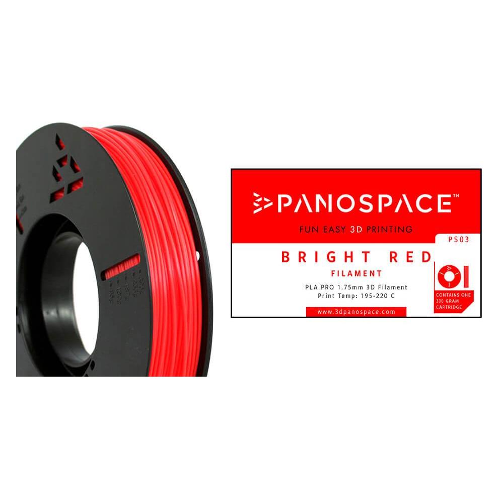 Panospace Filament Red PLA 1.75mm 300g (PLA, 300 g, 1.75 mm) (PS-PLA175RED0300)