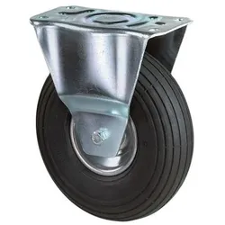 Bs Rollen Luftrad D.260mm Trgf.130kg Bockrolle m.Platte Rillenprofil