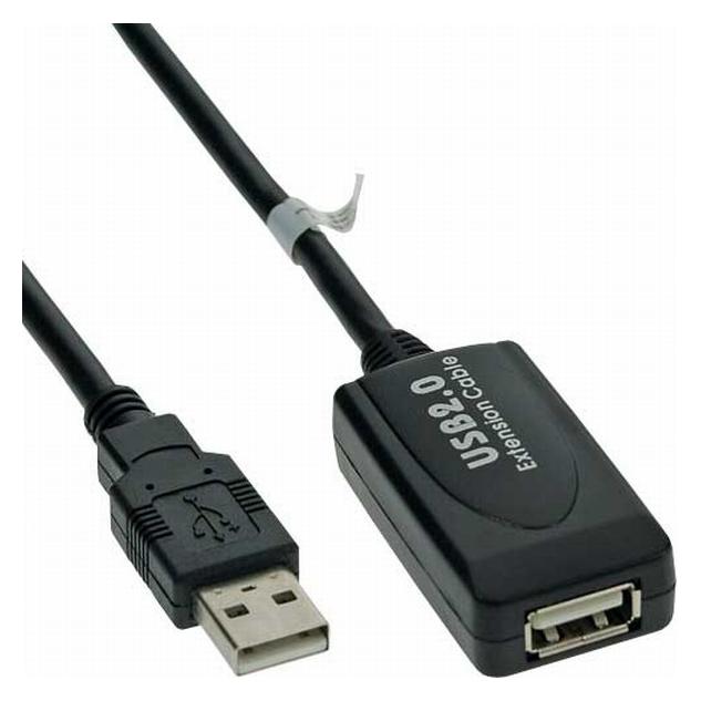 Hapena USBVerlängerung 5m USB2AAVA USB 2.0,AStecker auf AKupplung,aktiv (5 m, USB 2.0) (USB2AAVA)