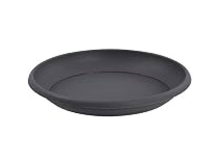 EDA Plastiques R019226 BR.T SX10 Marina Soucoupe Plastique Taupe 26 x 26 x 2 cm