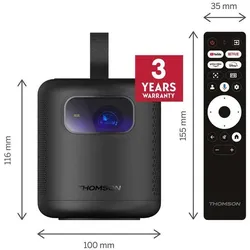 Thomson Vega (600 lm), Beamer, Schwarz