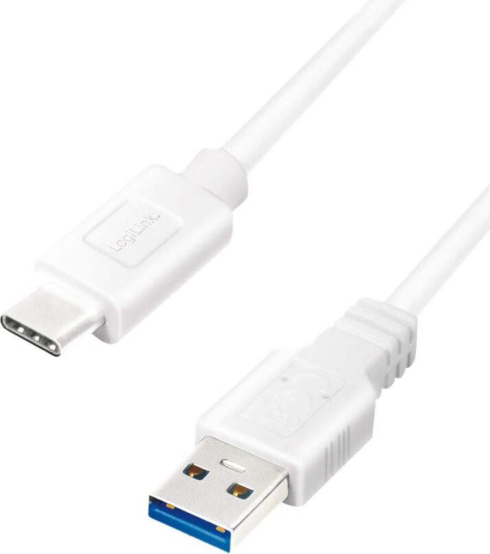 LogiLink CU0177 USB-C naar USB-A/USB-C kabel 3.2 Gen1, wit, 3 m
