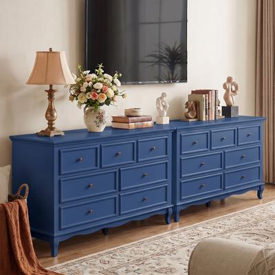 Royalcraft 7-Drawer Dresser – Solid Wood Legs, Modern with Vintage Accents