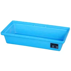 Bauer Südlohn, Zubehör Lagereinrichtung, GREEN-LINE PE-Auffangwanne für Paletten KWP-P 30, aus robustem Polyethylen, Blau
