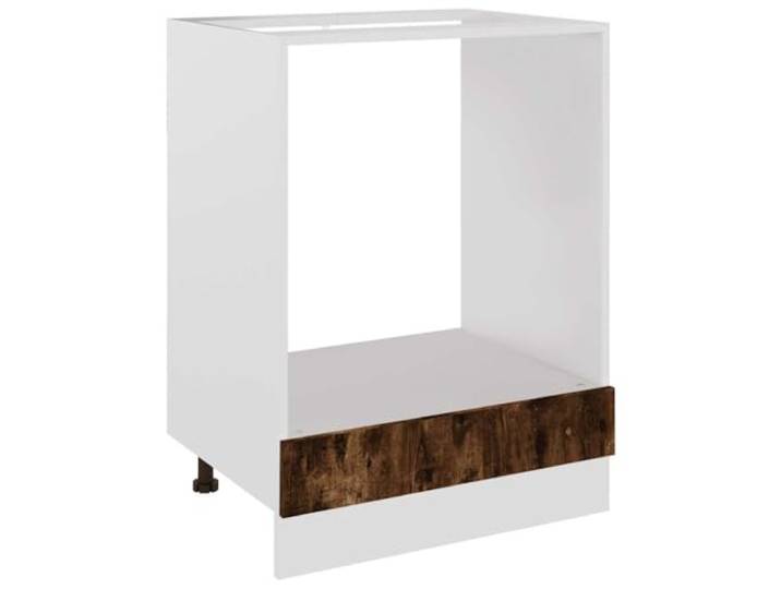 fsahslih Herdumbauschrank Lyon Räuchereiche 60x46x81,5 cm Holzwerkstoff Kompakter Ofenschrank für die Küche mit höhenverstellbaren Füßen und pflegeleichter Oberfläche in Räuchereiche-Optik.