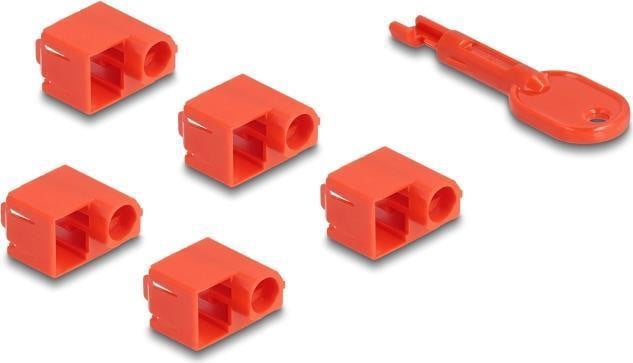 Delock 20929 RJ45 Port Blocker Set voor RJ45 stekkers, 10 stuks