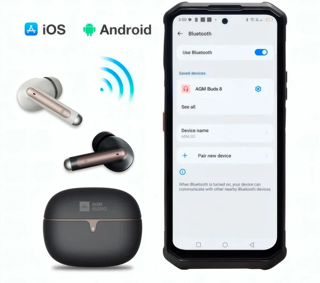 Agm Buds 5 Negro / Auriculares Inear True Wireless
