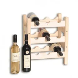 Biedrax Weinregal aus Holz für 9 Flaschen - SV9