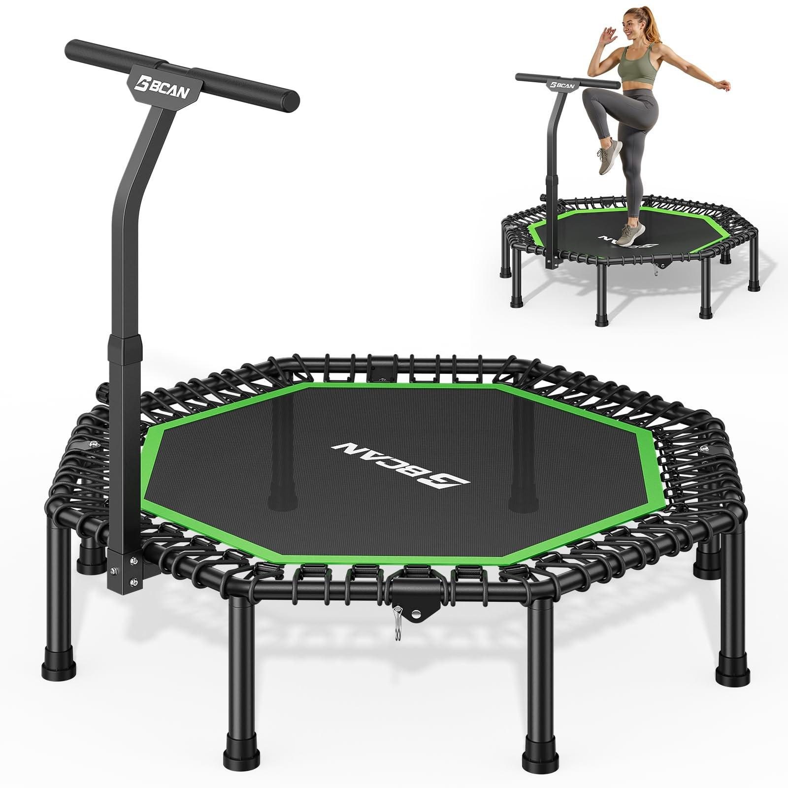 Solidchoice - Indoor-Trampolin für Erwachsene, Durchmesser 122/130 cm, maximales Benutzergewicht: 250 kg