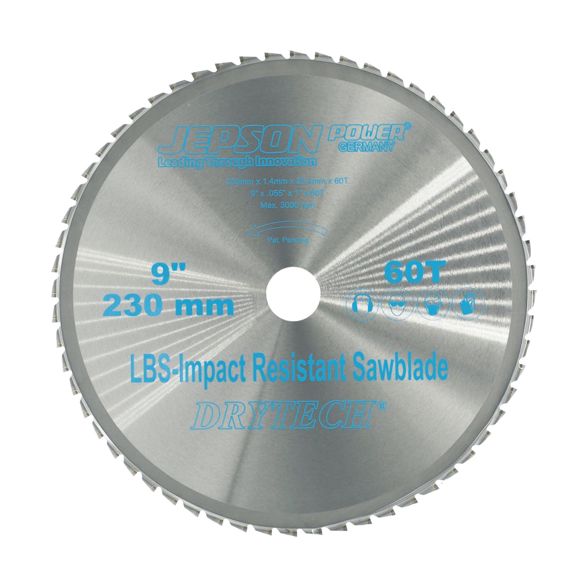 Jepson Drytech® HM-Sägeblatt LBS schockresistent Durchmesser 230 mm / 60Z für Stahl (dünnwandig) ; Jepson Power (72223060)