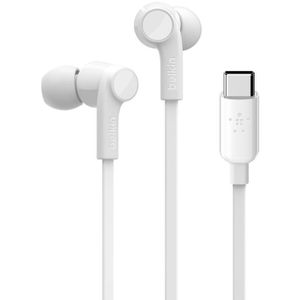 Belkin Kopfhörer SoundForm G3H0002btBLK, weiß, In-Ear, mit Mikrofon, kabelgebunden, USB-C