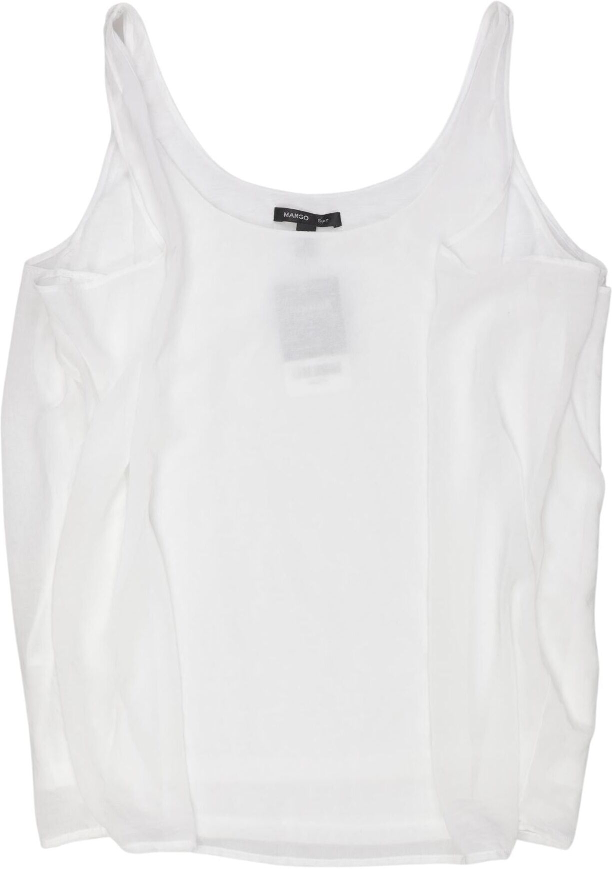 Mango Damen Top, Weiß, Gr. M, Synthetik - Second Hand