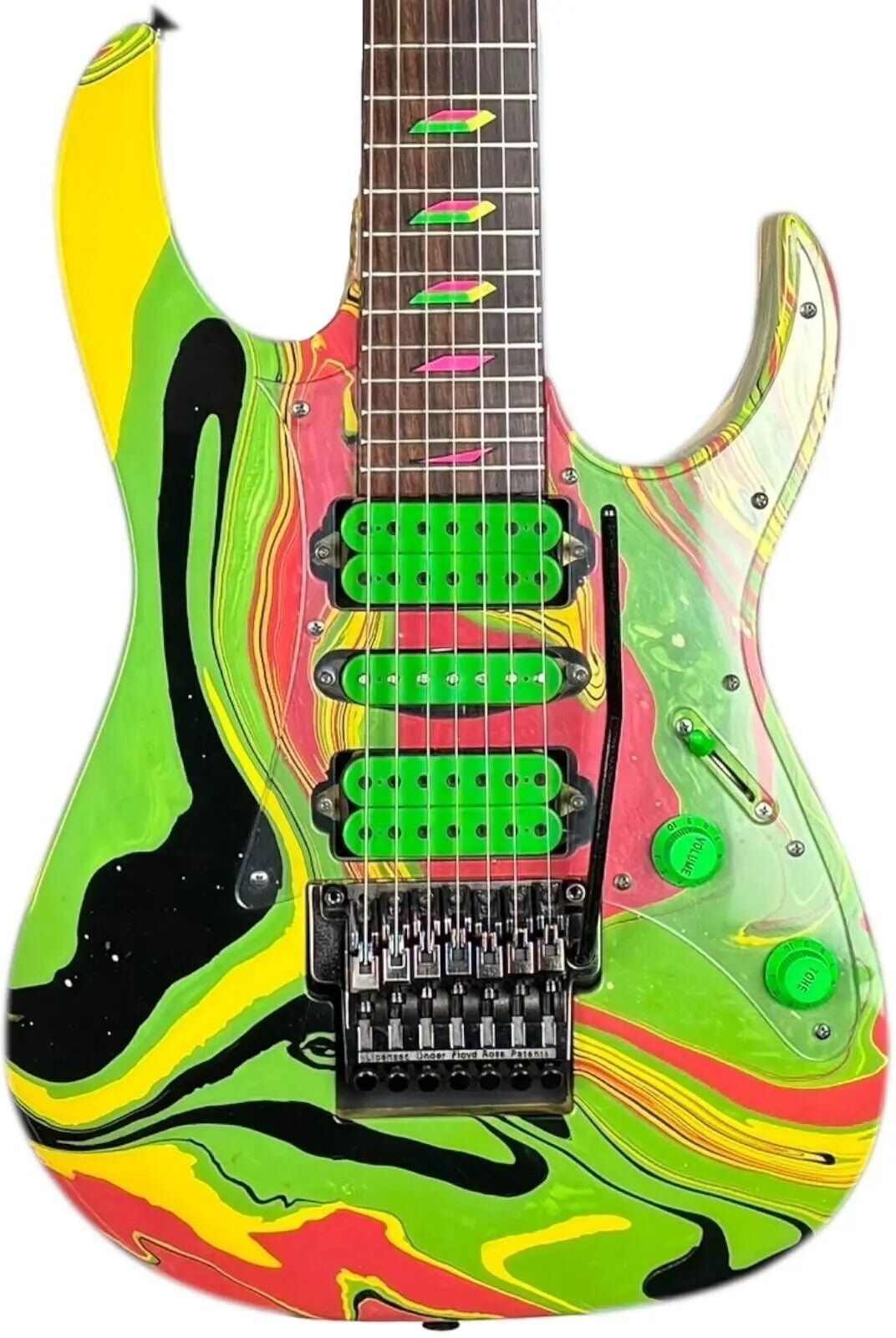Ibanez Universe UV77MC Steve Vai Signature 1991 - Multicolor   original - Refurbished