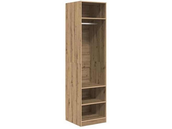 Schrank Eiche Handwerk 50x50x200 cm Freistehend mit Einlegeböden MDF, Holzwerkzeug, Regal, Schlafzimmer, modern, pflegeleicht
